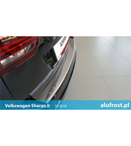Rear bumper protector (inox) VOLKSWAGEN SHARAN II