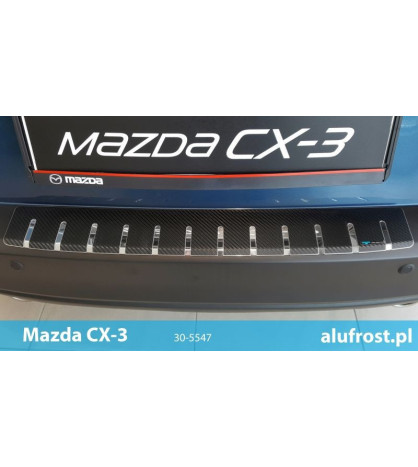 Rear bumper protector + carbon foil MAZDA CX-3