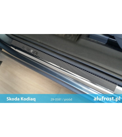 Seuil de porte + fibre en carbone SKODA KODIAQ