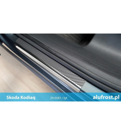 Seuil de porte + fibre en carbone SKODA KODIAQ
