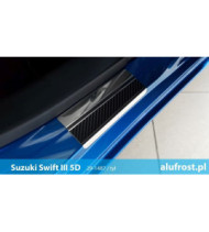 Door sills + carbon foil SUZUKI SWIFT III 5D