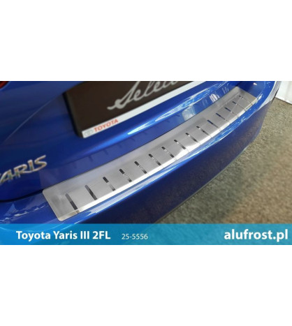 Rear bumper protector TOYOTA YARIS III 2FL 5D
