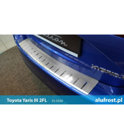 Rear bumper protector TOYOTA YARIS III 2FL 5D
