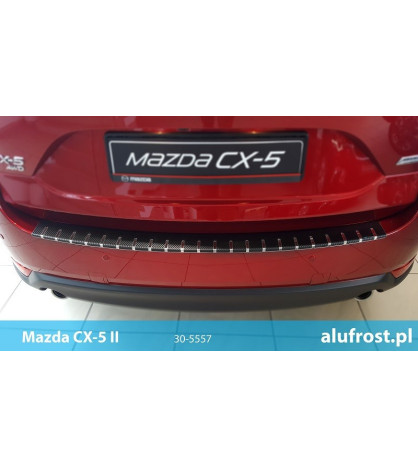 Protection de seuil de chargement + fibre en carbone MAZDA CX-5 II
