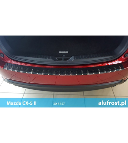 Protection de seuil de chargement + fibre en carbone MAZDA CX-5 II