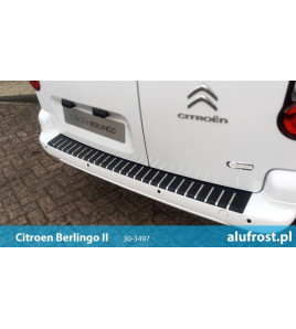 Rear bumper protector + carbon foil CITROEN BERLINGO II / PEUGEOT PARTNER II