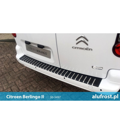 Rear bumper protector + carbon foil CITROEN BERLINGO II / PEUGEOT PARTNER II
