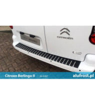 Rear bumper protector + carbon foil CITROEN BERLINGO II / PEUGEOT PARTNER II
