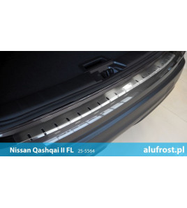 Rear bumper protector NISSAN QASHQAI II FL