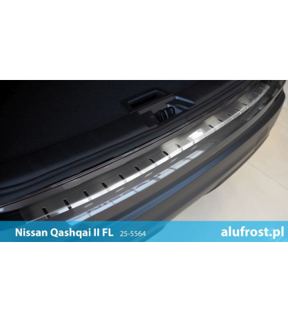Rear bumper protector NISSAN QASHQAI II FL