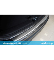 Rear bumper protector (inox) NISSAN QASHQAI II  FL