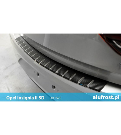 Rear bumper protector + carbon foil OPEL INSIGNIA II 5D