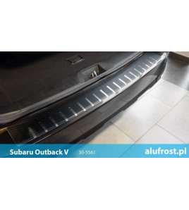 Rear bumper protector + carbon foil SUBARU OUTBACK V