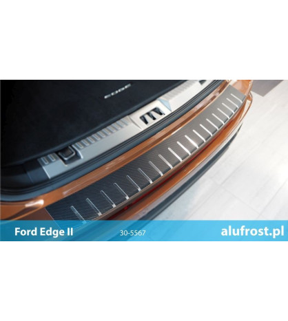 Rear bumper protector + carbon foil FORD EDGE II