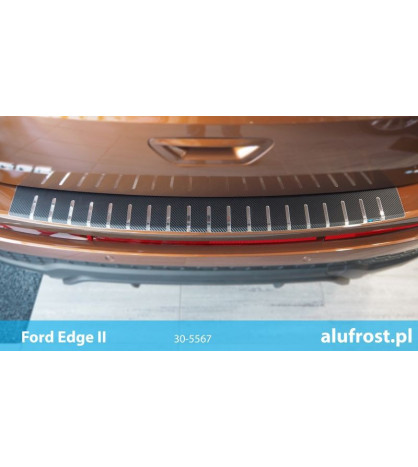 Rear bumper protector + carbon foil FORD EDGE II