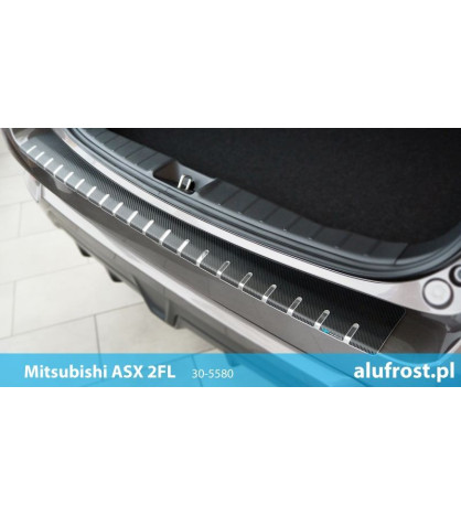 Ladenkantenschutz + carbon folie MITSUBISHI ASX 2 FL