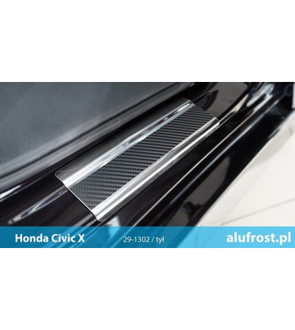 Door sills + carbon foil HONDA CIVIC X 4D/5D