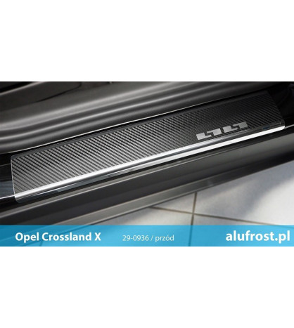 Einstiegsleisten + carbon folie OPEL CROSSLAND X / CROSSLAND X FL