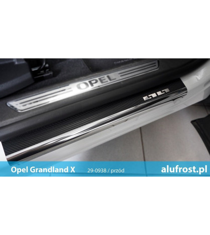 Door sills + carbon foil OPEL GRANDLAND X
