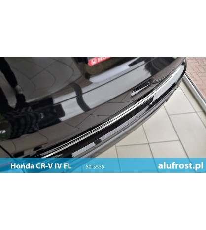 Rear bumper protector (inox) HONDA CR-V IV FL