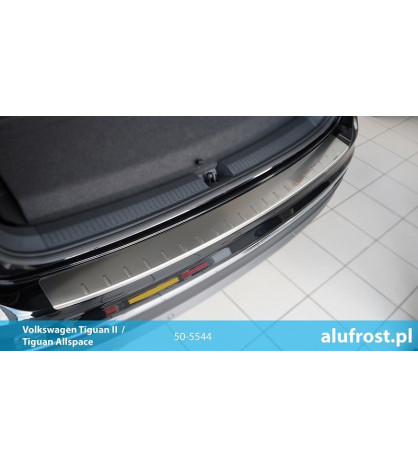 Rear bumper protector (inox) VOLKSWAGEN TIGUAN II / TIGUAN ALLSPACE