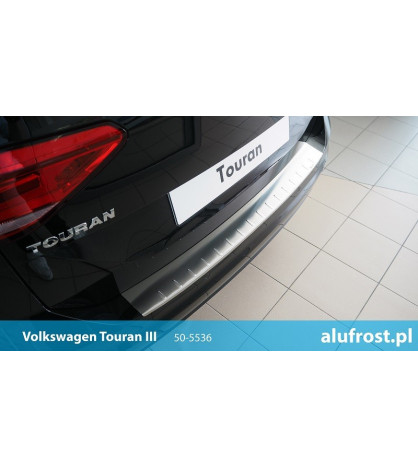 Rear bumper protector (inox) VOLKSWAGEN TOURAN III