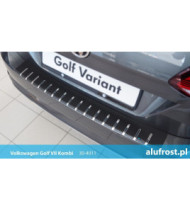Rear bumper protector + carbon foil VOLKSWAGEN GOLF VII KOMBI
