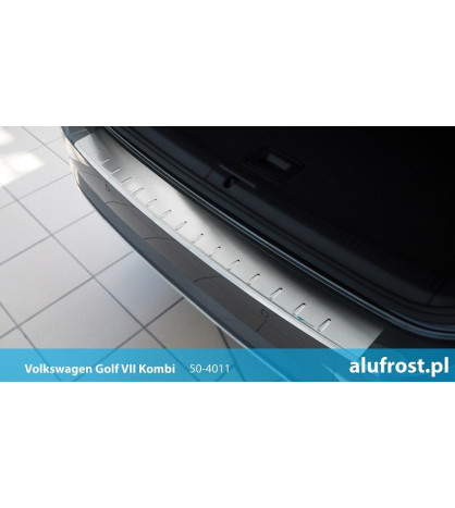 Rear bumper protector (inox) VOLKSWAGEN GOLF VII KOMBI