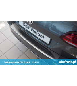 Rear bumper protector (inox) VOLKSWAGEN GOLF VII KOMBI