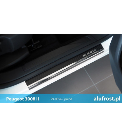 Door sills + carbon foil PEUGEOT 3008 II
