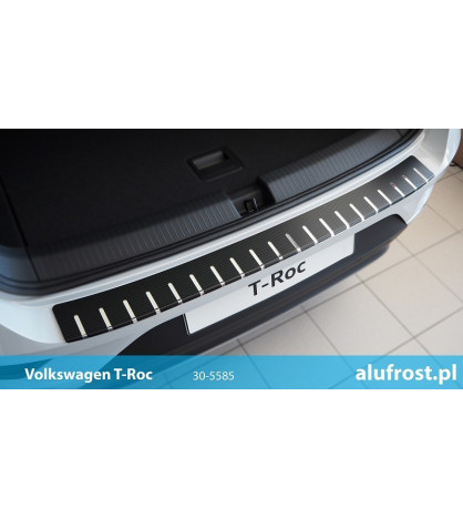 Rear bumper protector + carbon foil VOLKSWAGEN T-ROC