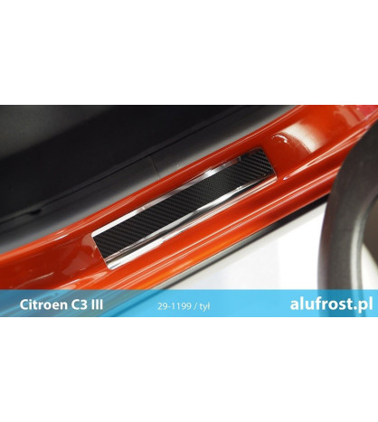 Door sills + carbon foil CITROEN C3 III