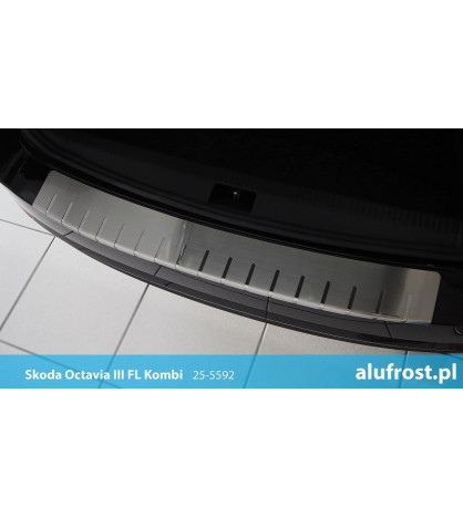 Rear bumper protector SKODA OCTAVIA III FL KOMBI