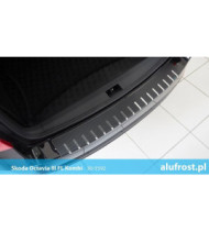 Protection de seuil de chargement + fibre en carbone SKODA OCTAVIA III FL  KOMBI