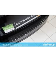 Protection de seuil de chargement + fibre en carbone SKODA OCTAVIA III FL  KOMBI