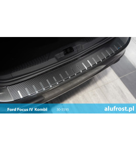 Rear bumper protector + carbon foil FORD FOCUS IV KOMBI