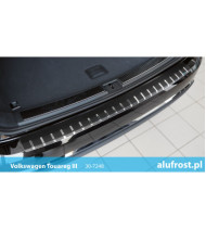 Rear bumper protector + carbon foil VOLKSWAGEN TOUAREG III