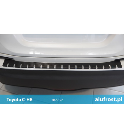 Rear bumper protector + carbon foil TOYOTA C-HR