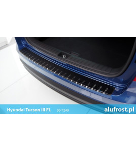 Protection de seuil de chargement + fibre en carbone HYUNDAI TUCSON III FL
