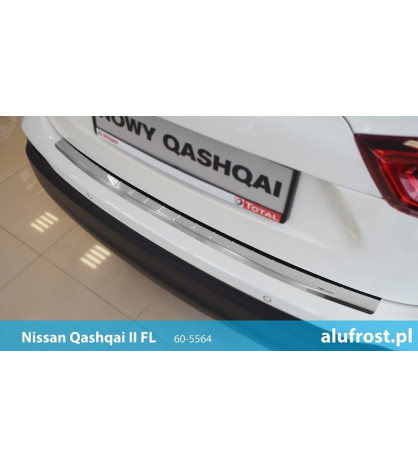 Rear bumper protector (mirror) NISSAN QASHQAI II  FL
