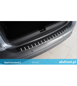 Rear bumper protector + carbon foil OPEL CROSSLAND X / CROSSLAND X FL