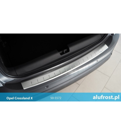 Rear bumper protector (inox) OPEL CROSSLAND X / CROSSLAND X FL