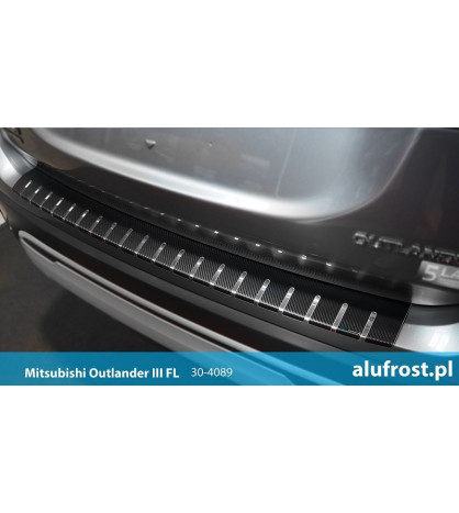 Protection de seuil chargement + fibre en carbone MITSUBISHI OUTLANDER III FL