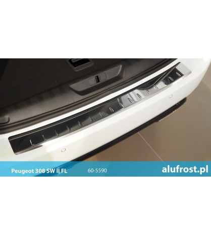 Rear bumper protector (mirror)  PEUGEOT 308 II SW FL