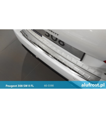 Rear bumper protector (mirror)  PEUGEOT 308 II SW FL