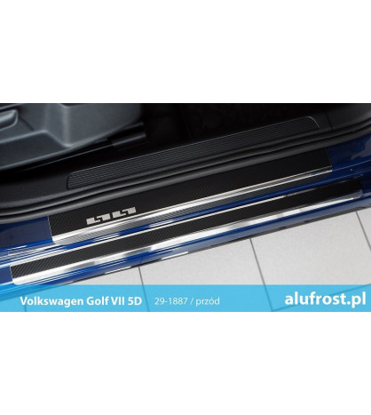 Door sills + carbon foil VOLKSWAGEN GOLF VII 5D | KOMBI