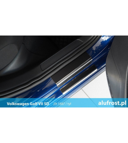 Door sills + carbon foil VOLKSWAGEN GOLF VII 5D | KOMBI