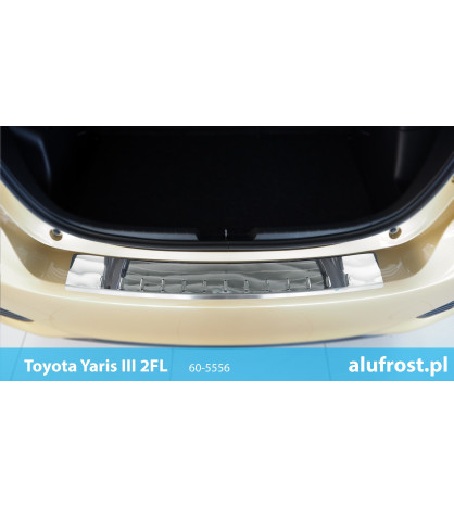 Rear bumper protector (mirror) TOYOTA YARIS III 2FL 5D