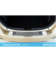 Rear bumper protector (mirror) TOYOTA YARIS III 2FL 5D