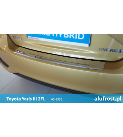 Rear bumper protector (mirror) TOYOTA YARIS III 2FL 5D